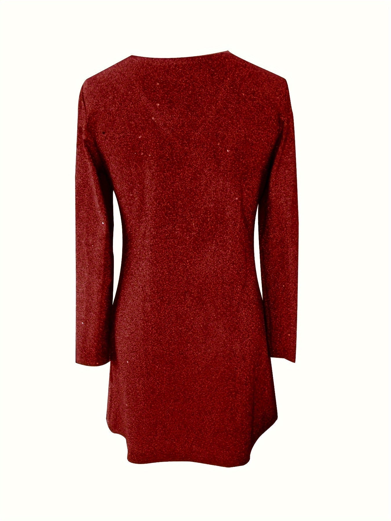Madison | Glamorous Glitter V Neck Cocktail Dress