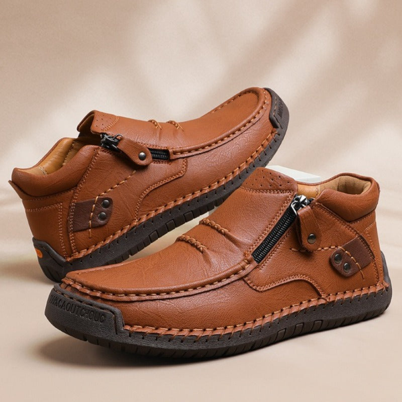 Anders | Italian Leather Ankle Sneakers