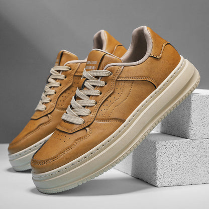 Ambrose | Premium Leather Lace-Up Sneakers