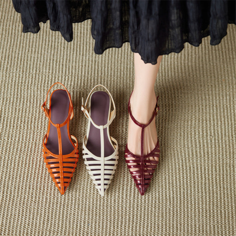 Aurelia | Luxe Genuine Leather Slingback Heels