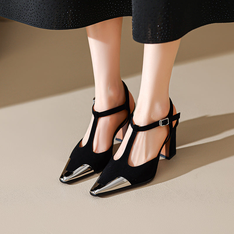 Camille | Luxe Genuine Suede Heels