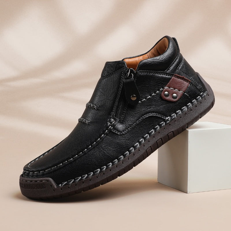 Anders | Italian Leather Ankle Sneakers
