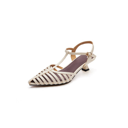 Aurelia | Luxe Genuine Leather Slingback Heels