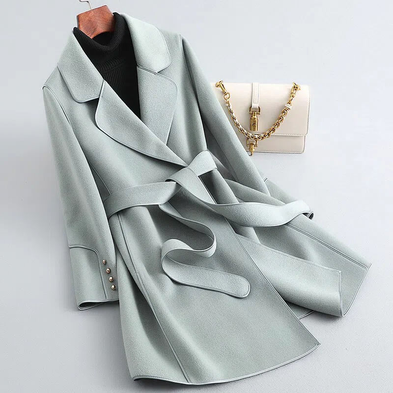 Paloma | Elegant Virgin Wool Trench Coat