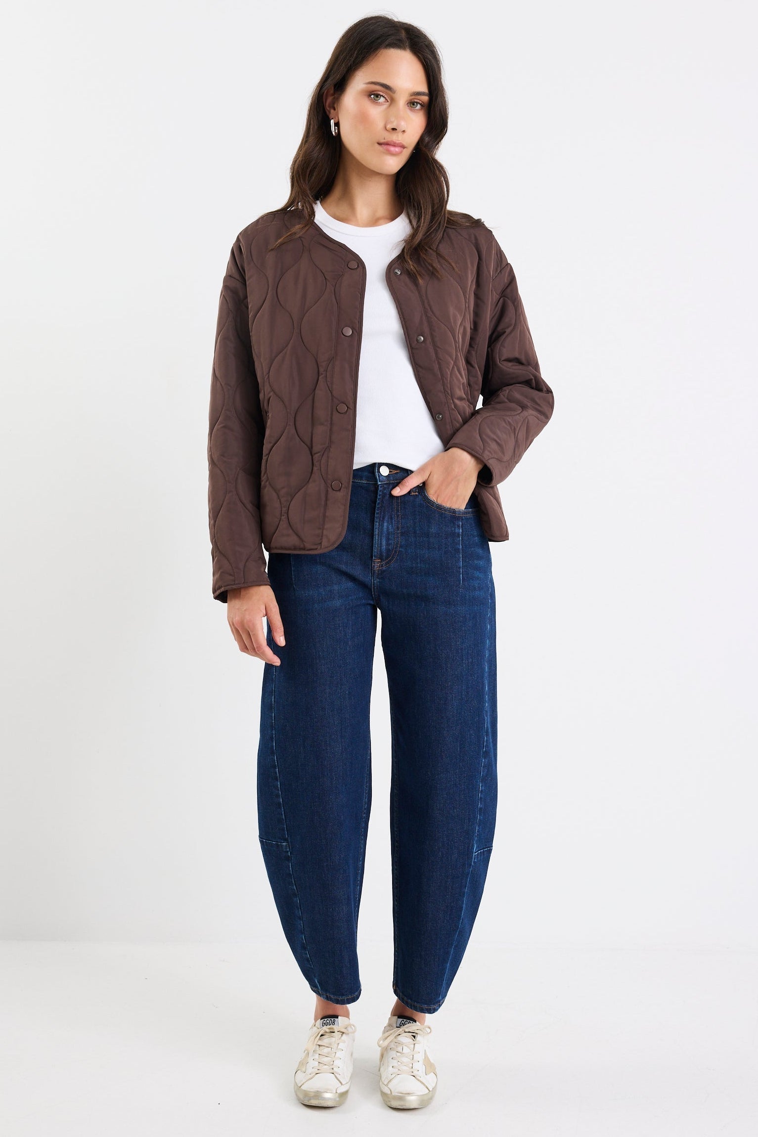 Mason | Chic Collarless Quilted Puffer Jacket