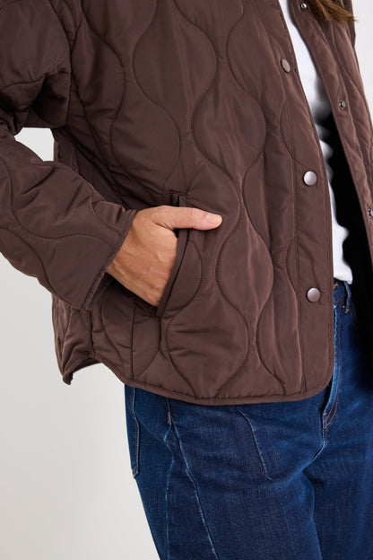 Mason | Chic Collarless Quilted Puffer Jacket