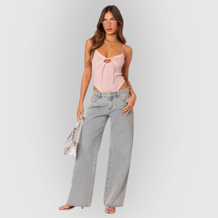Mason | Chic High-Waisted Wide-Leg Denim Jeans