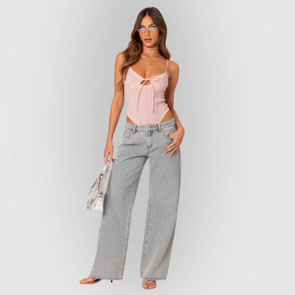 Mason | Chic High-Waisted Wide-Leg Denim Jeans