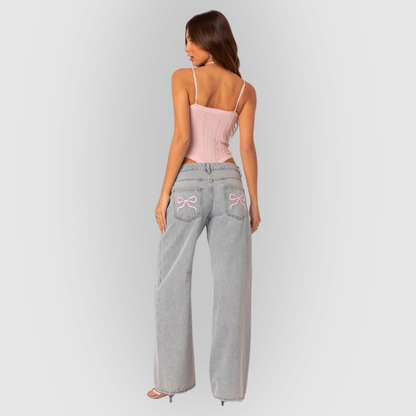 Mason | Chic High-Waisted Wide-Leg Denim Jeans