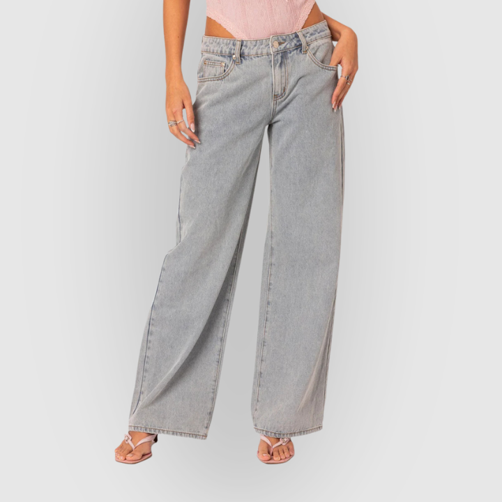 Mason | Chic High-Waisted Wide-Leg Denim Jeans