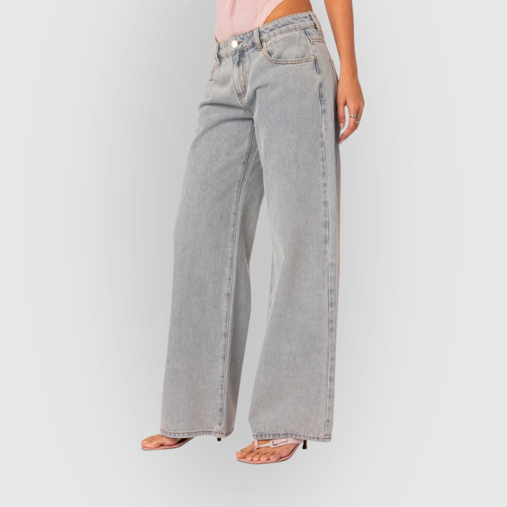 Mason | Chic High-Waisted Wide-Leg Denim Jeans
