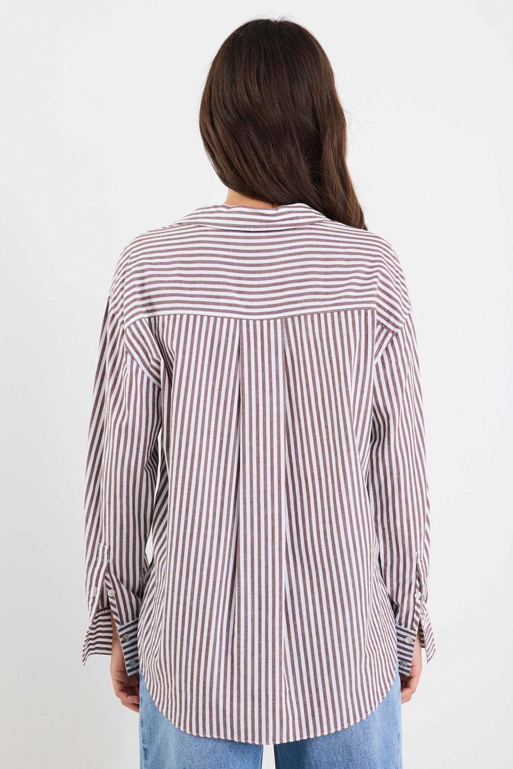 Mason | Chocolate Striped Oversized Shirt