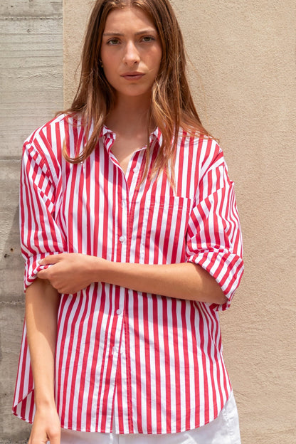 Mason | Comfortable Oversized Stripe Shirt