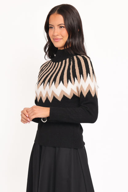 Mason | Cozy Festive Mockneck Sweater for Women