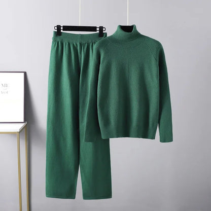 Mason | Cozy High Neck Knit Lounge Set