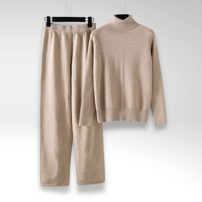 Mason | Cozy High Neck Knit Lounge Set