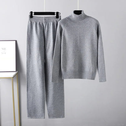Mason | Cozy High Neck Knit Lounge Set
