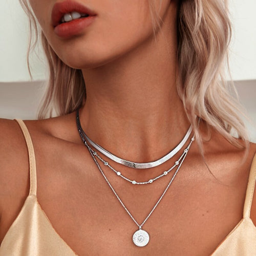 Gold Triple Layer Necklace