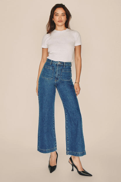 Mason | High Rise Wide Leg Denim Jeans