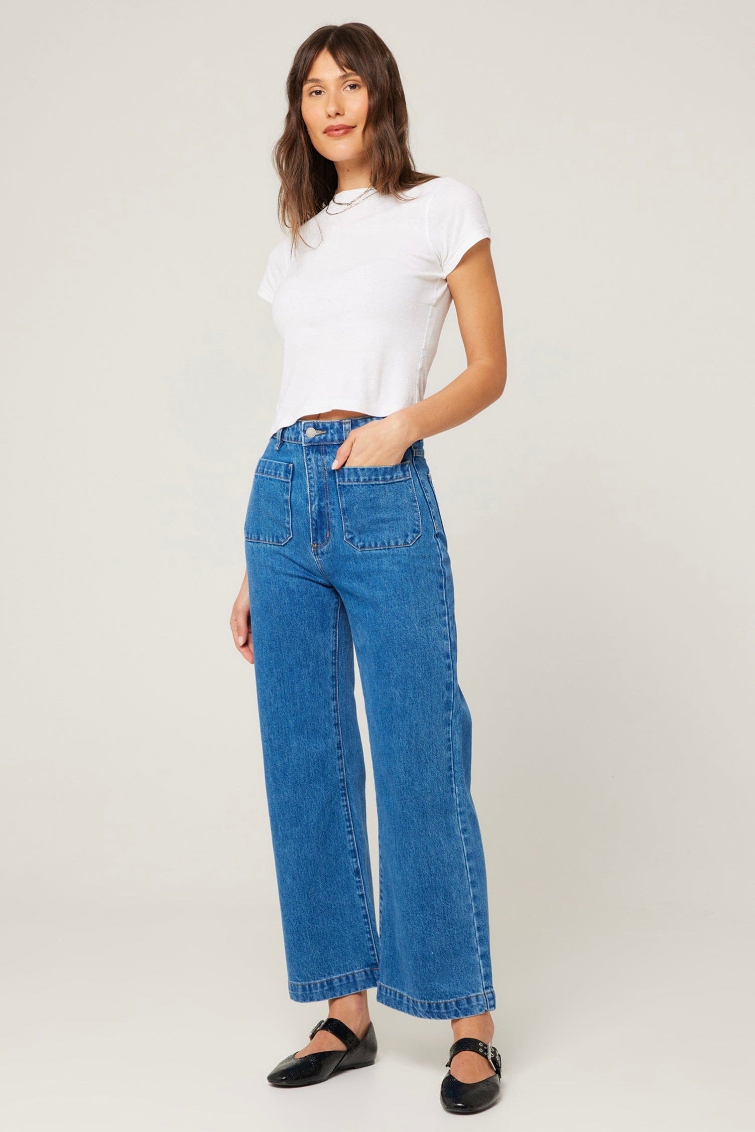 Mason | High Rise Wide Leg Denim Jeans