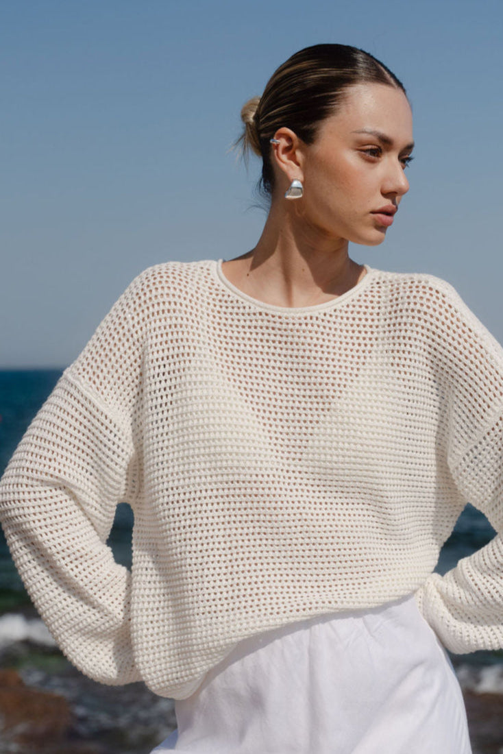 Mason | Lightweight Crochet Knit Jumper