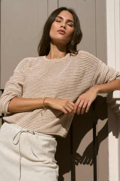 Mason | Lightweight Crochet Knit Jumper