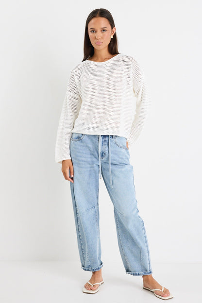 Mason | Lightweight Crochet Knit Jumper