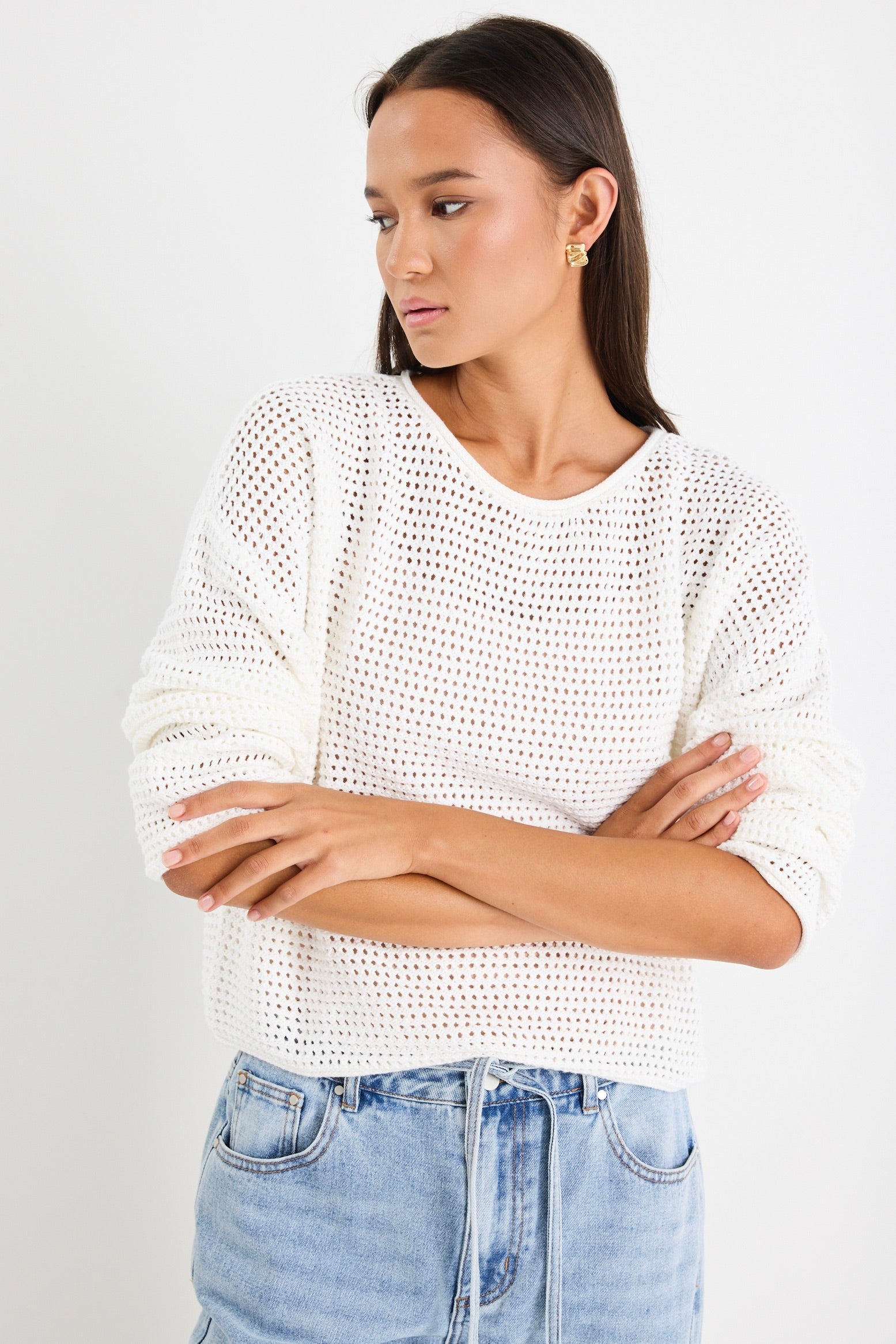 Mason | Lightweight Crochet Knit Jumper