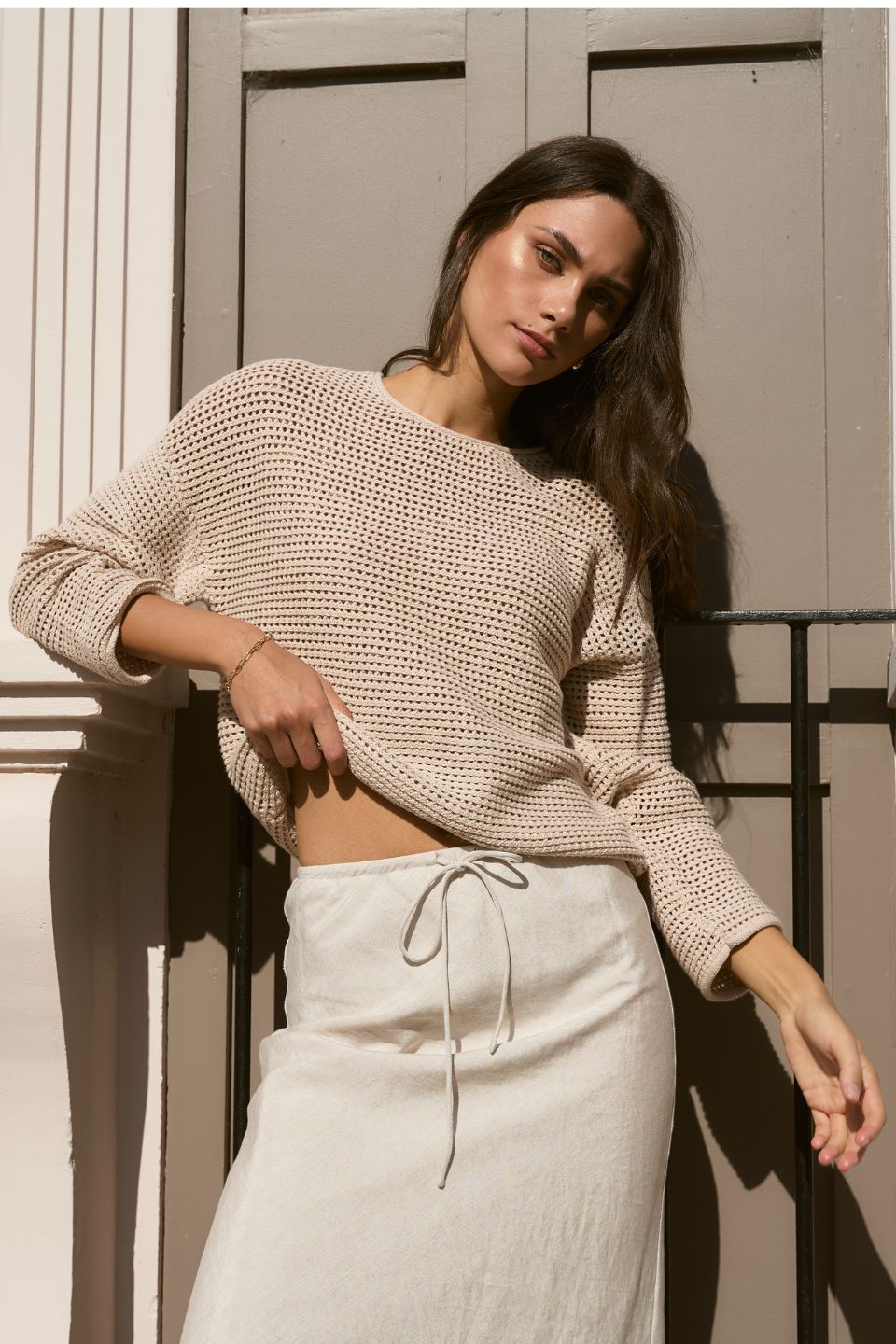 Mason | Lightweight Crochet Knit Jumper