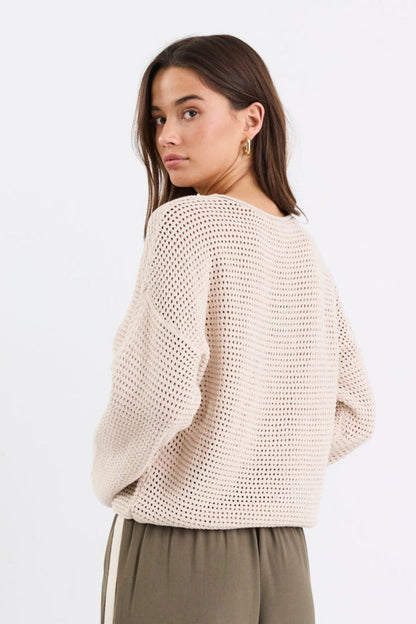 Mason | Lightweight Crochet Knit Jumper