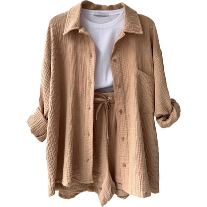 Mason | Lightweight Relaxed Shirt and Shorts Set