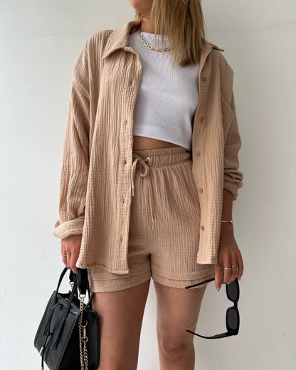 Mason | Lightweight Relaxed Shirt and Shorts Set