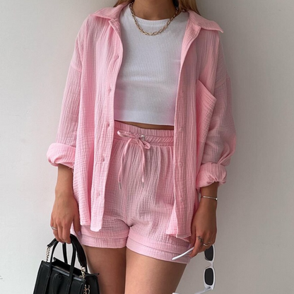 Mason | Lightweight Relaxed Shirt and Shorts Set