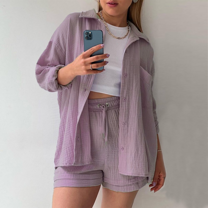 Mason | Lightweight Relaxed Shirt and Shorts Set