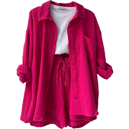 Mason | Lightweight Relaxed Shirt and Shorts Set