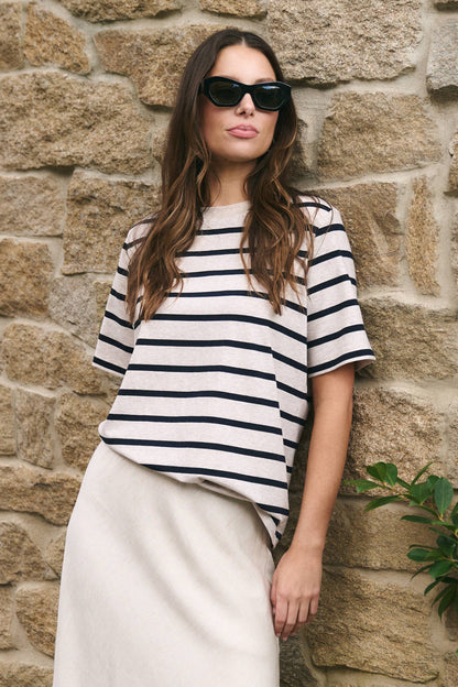 Mason | Oversized Comfortable Striped Tee
