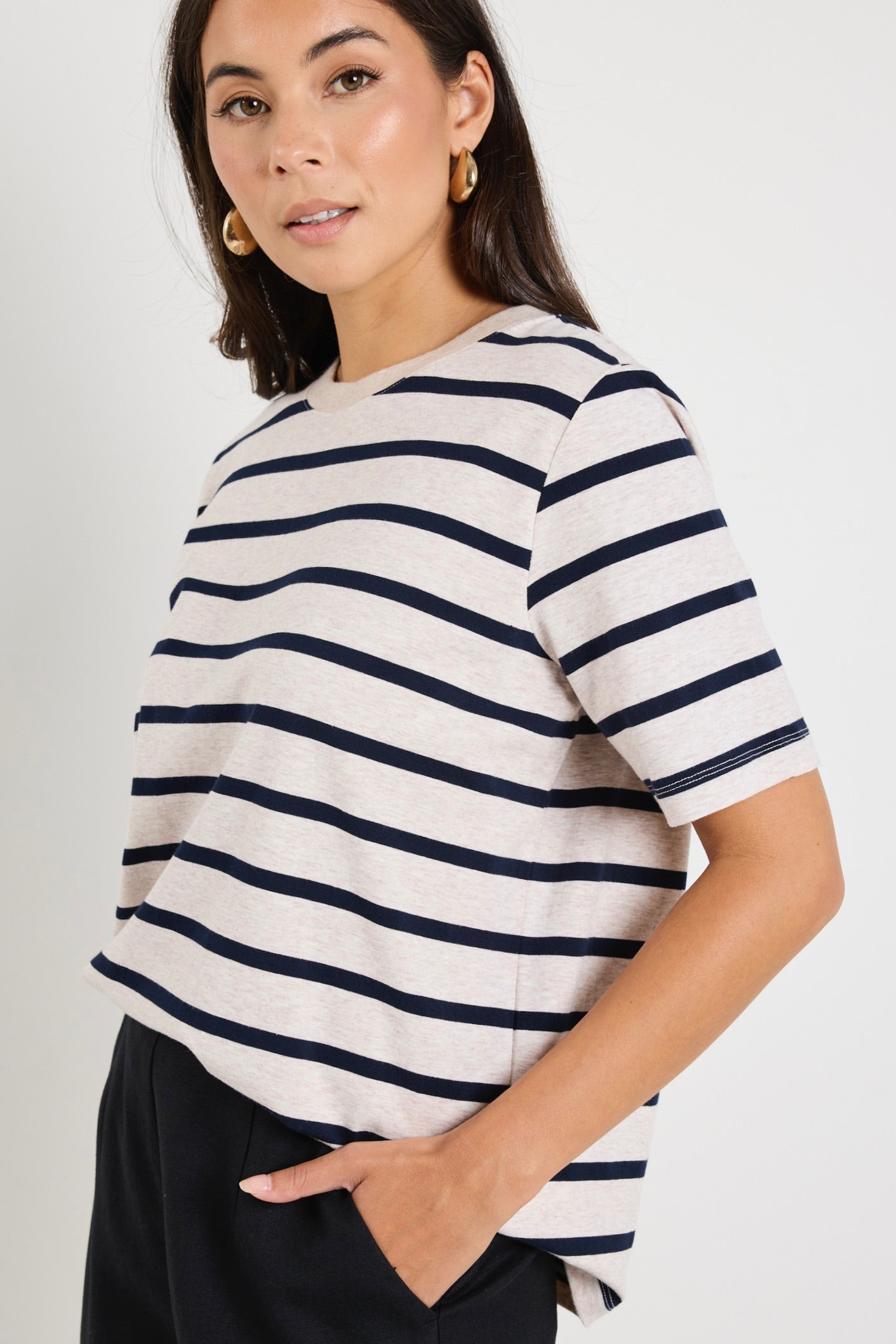 Mason | Oversized Comfortable Striped Tee
