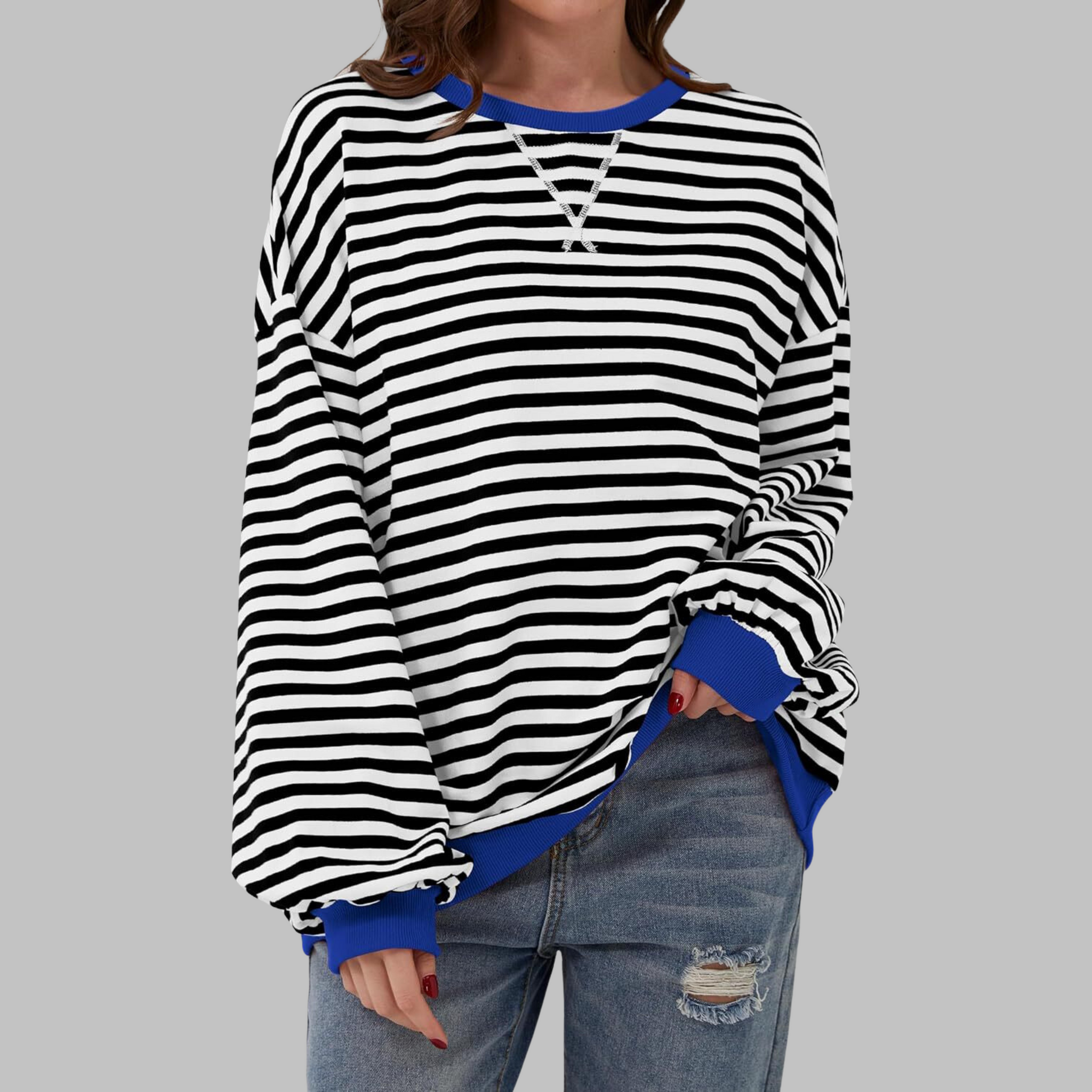Mason | Playful Striped Cotton Blend Jumper