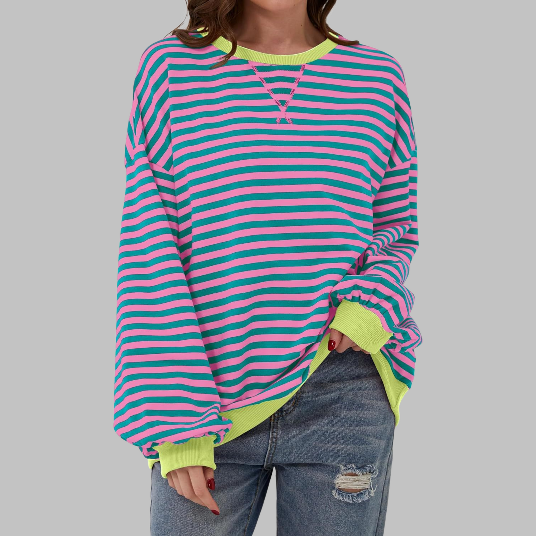 Mason | Playful Striped Cotton Blend Jumper