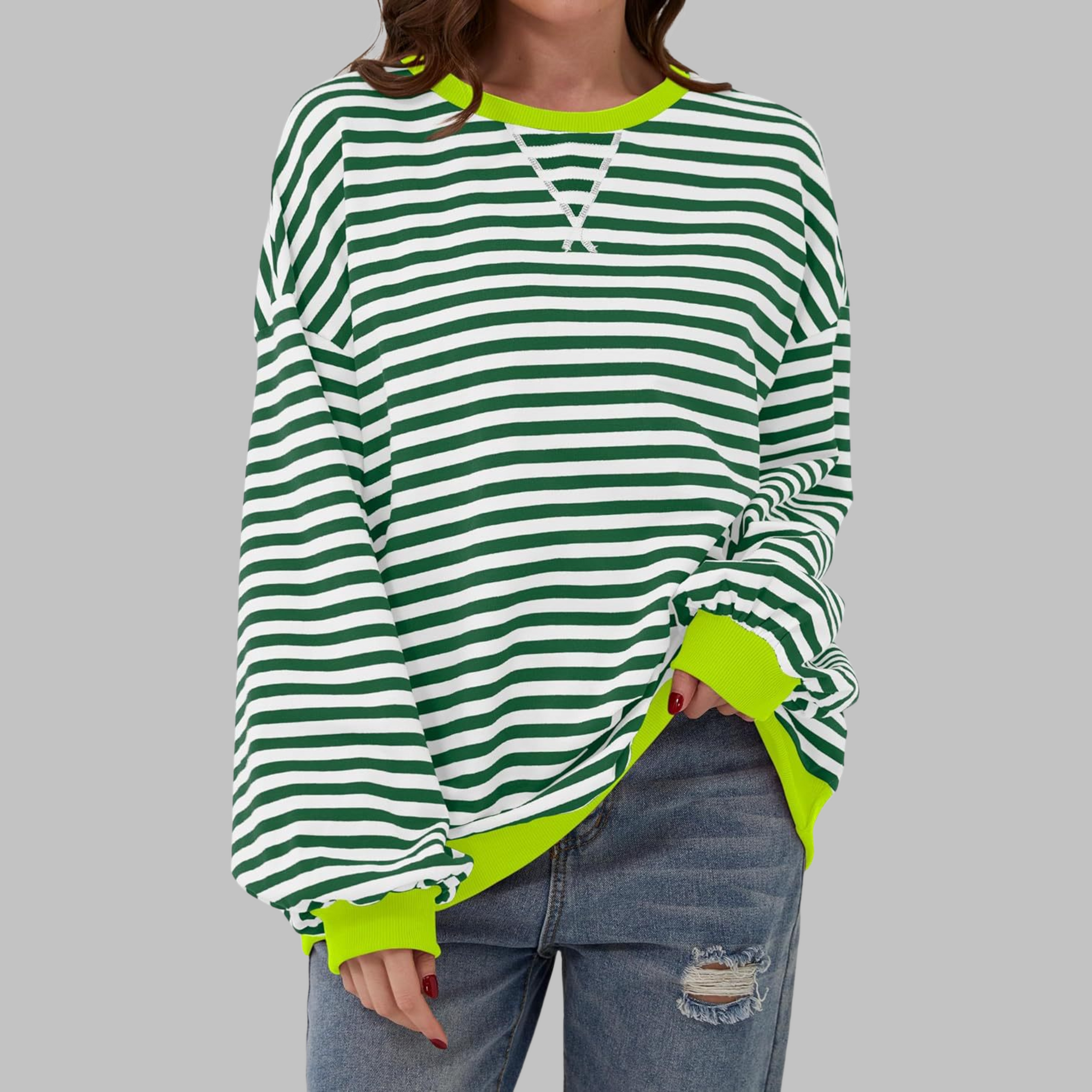 Mason | Playful Striped Cotton Blend Jumper