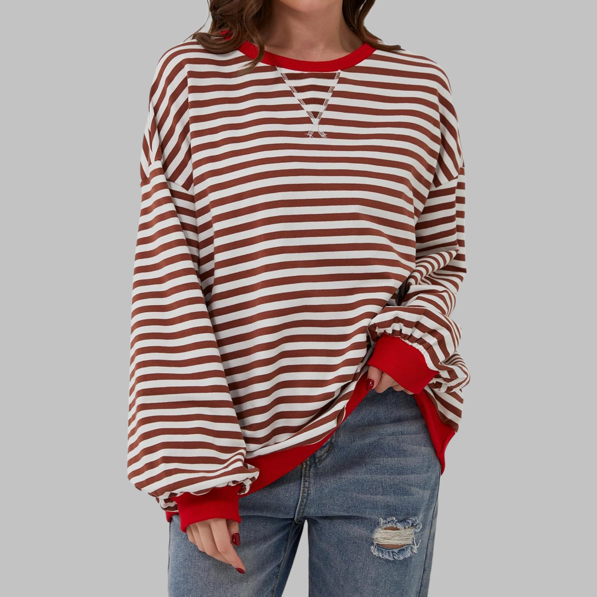 Mason | Playful Striped Cotton Blend Jumper