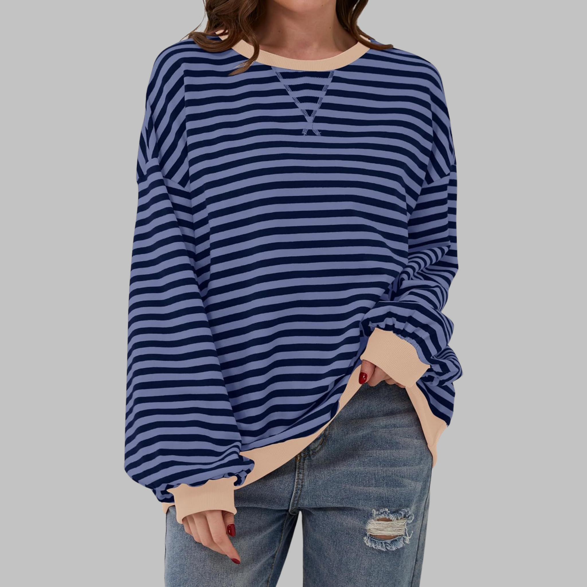 Mason | Playful Striped Cotton Blend Jumper
