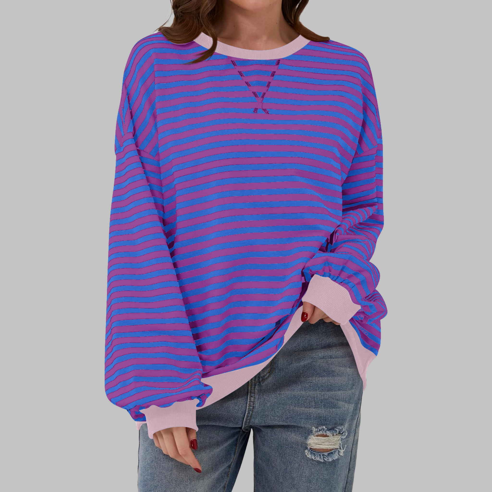 Mason | Playful Striped Cotton Blend Jumper