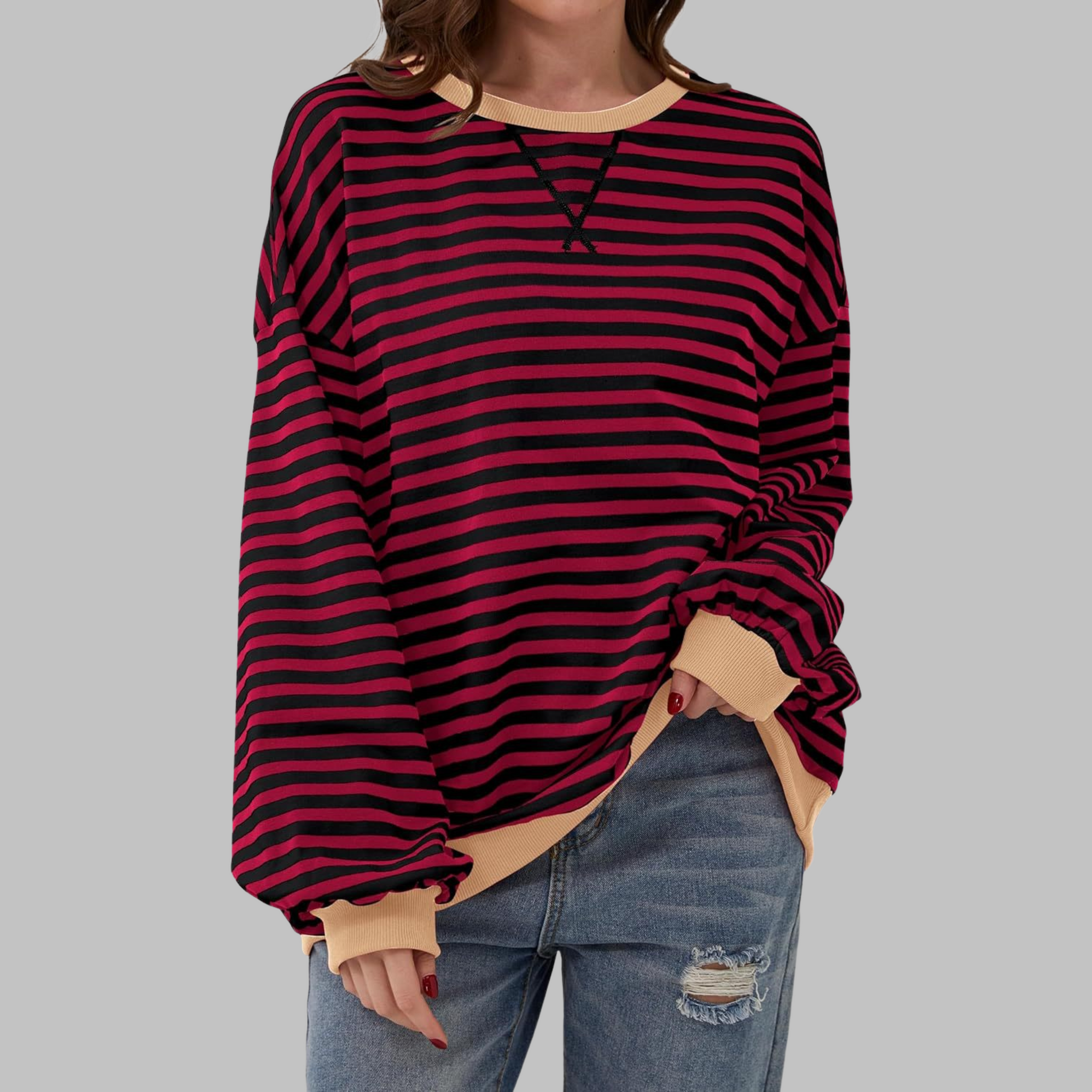 Mason | Playful Striped Cotton Blend Jumper
