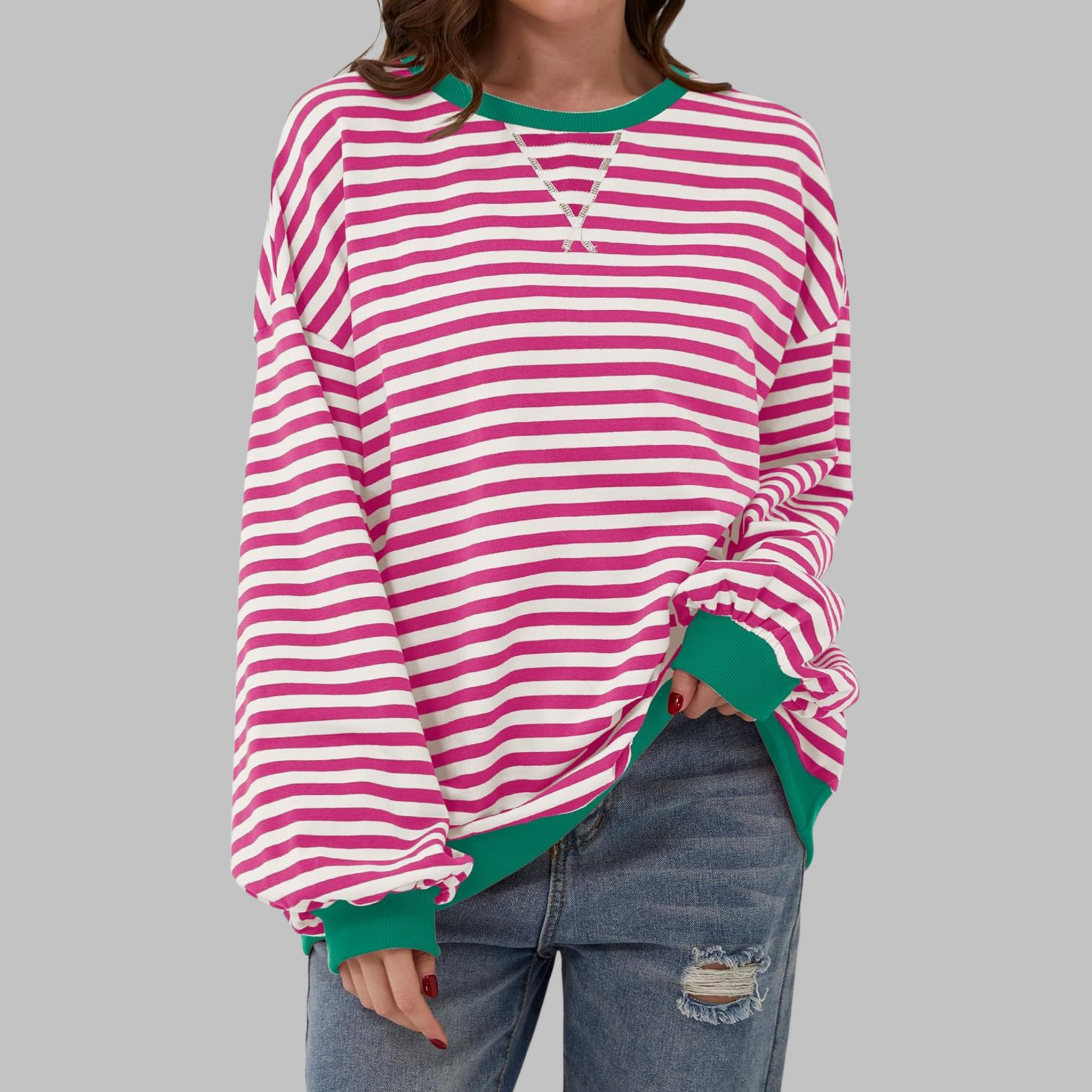 Mason | Playful Striped Cotton Blend Jumper