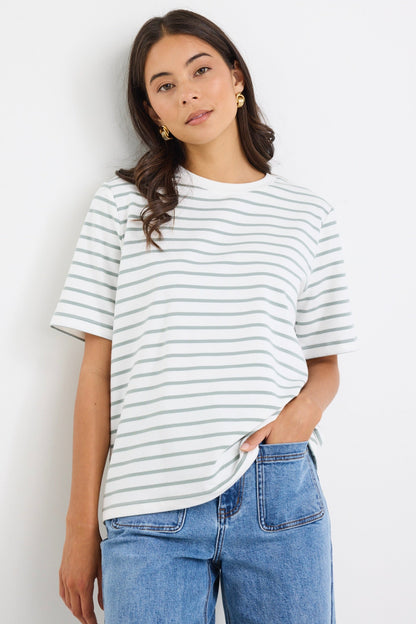 Mason | Relaxed Boxy Fit Striped Tee