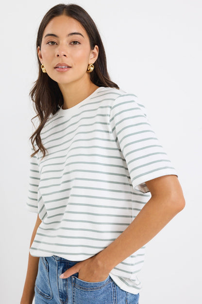 Mason | Relaxed Boxy Fit Striped Tee