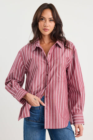 Burgundy Stripe