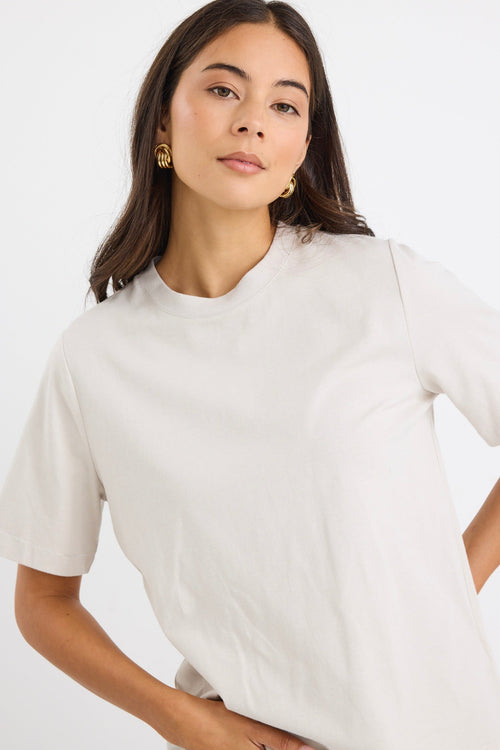 Mason | Relaxed Cotton Boxy Crew Neck Tee