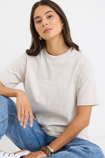 Mason | Relaxed Cotton Boxy Crew Neck Tee